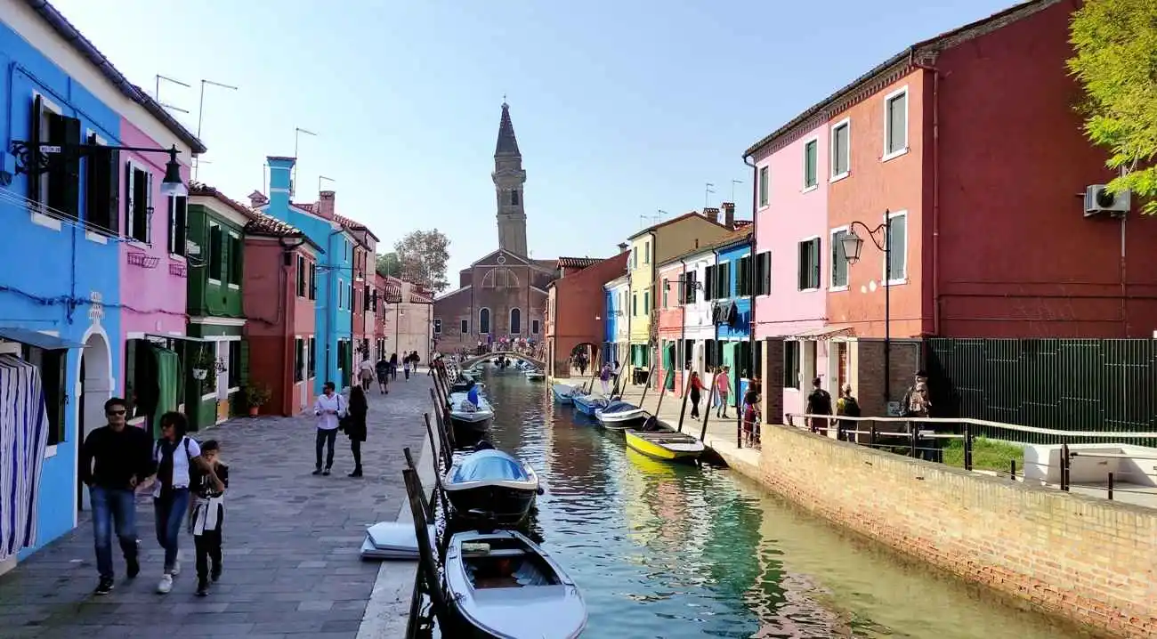 Burano island in Venice.