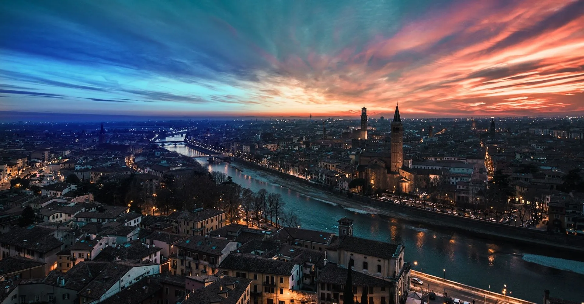 Veduta aerea di Verona