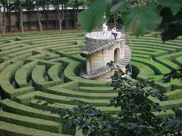 Il labirinto nel giardino di Villa Pisani a Stra (Venezia)